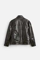 FAUX LEATHER JACKET