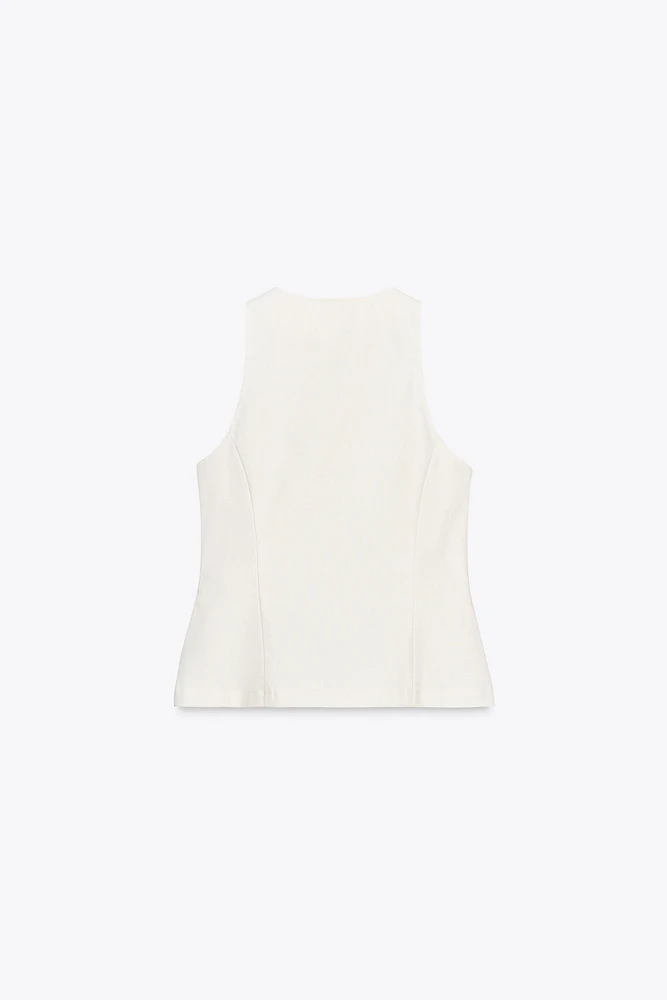 TOP EN DENIM ZIP ZW COLLECTION