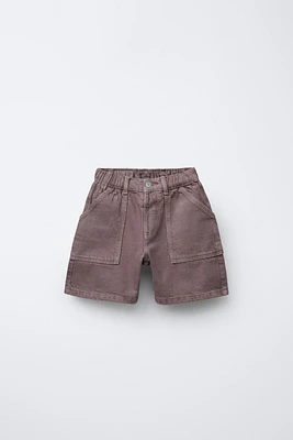 WORKER TWILL BERMUDA SHORTS