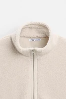 QUARTER ZIP FLEECE SWEATSHIRT