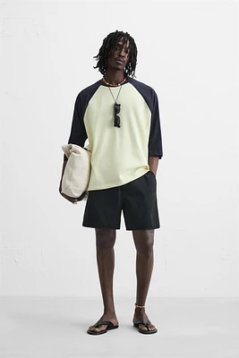 COTTON - LYOCELL BERMUDA SHORTS