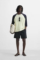 COTTON - LYOCELL BERMUDA SHORTS