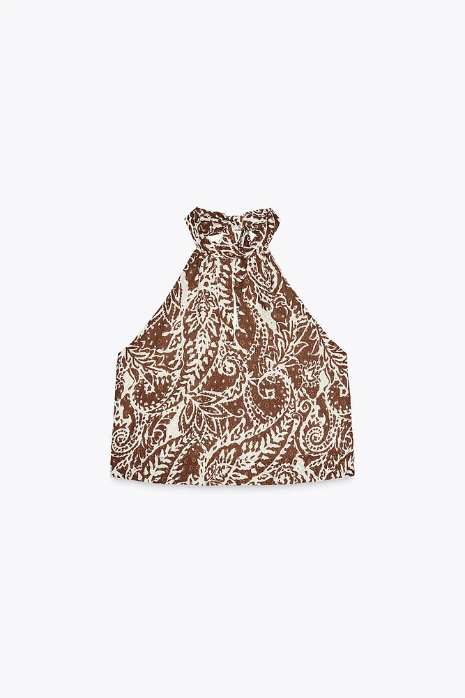 TOP À BRODERIES PERFORÉES