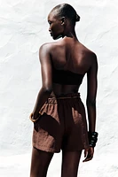 BERMUDA CEINTURE FANTAISIE