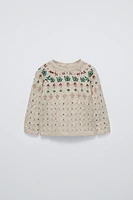 JACQUARD KNIT SWEATER