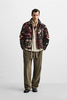 TEXTURED JACQUARD JACKET