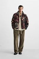 TEXTURED JACQUARD JACKET