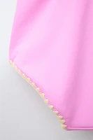 2-6 ANS/ MAILLOT DE BAIN CERISES AU CROCHET