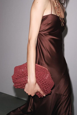 SMALL KNOTTED WOVEN BAG