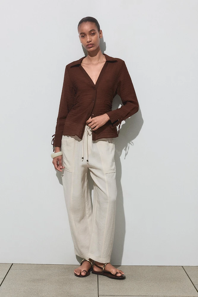 PANTALON RUSTIQUE À TAILLE ÉLASTIQUE