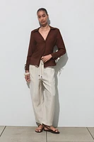 PANTALON RUSTIQUE À TAILLE ÉLASTIQUE