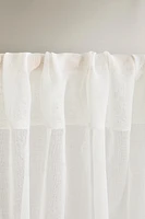 LOW OPACITY DOUBLE-WIDTH SHEER CURTAIN