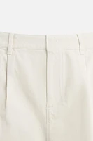 PLEATED STRAIGHT FIT PANTS