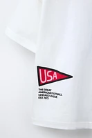 FOOTBALL PRINT T-SHIRT