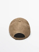 Suede leather cap