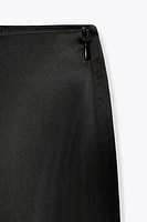 HIGH-WAISTED SATIN PANTS