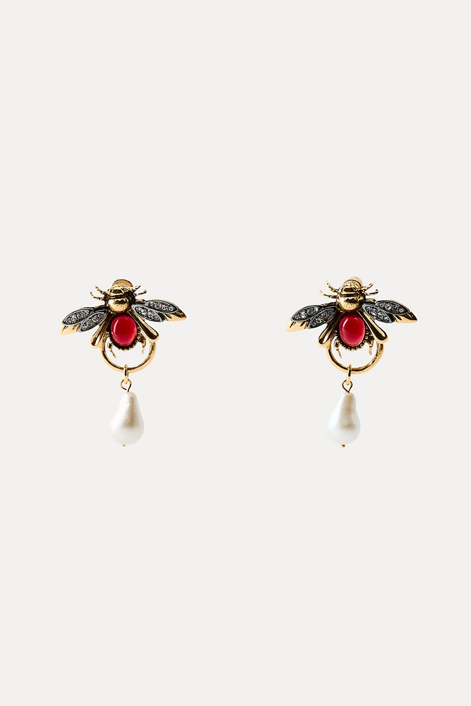 BEE PEARL EARRINGS