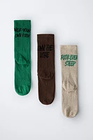 THREE-PACK OF GRAFFITI SOCKS