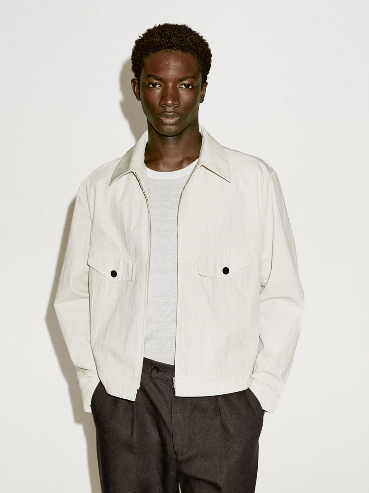 Blouson en crêpe de coton mélangé - Limited Edition
