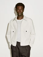 Cotton blend crepe jacket - Limited Edition
