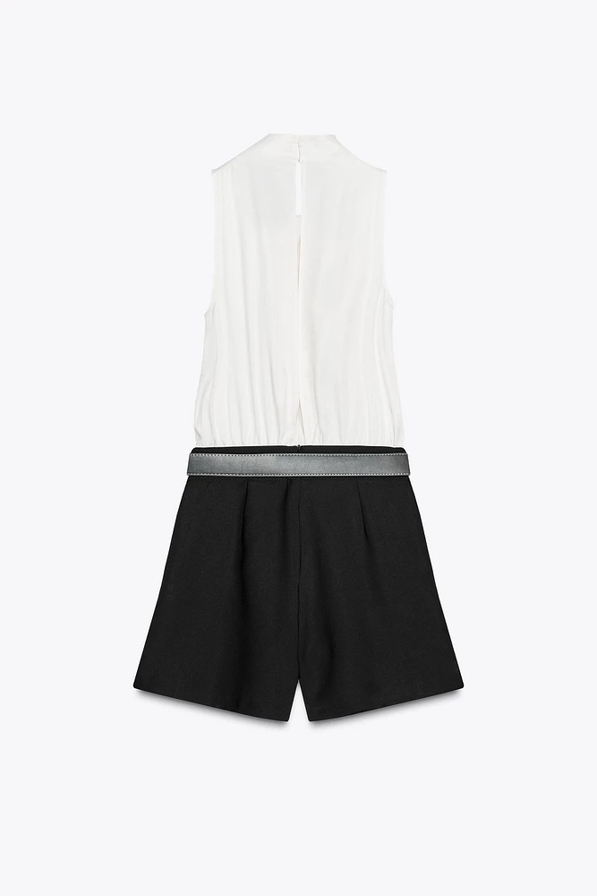 COMBINAISON COURTE COMBINÉE CEINTURE