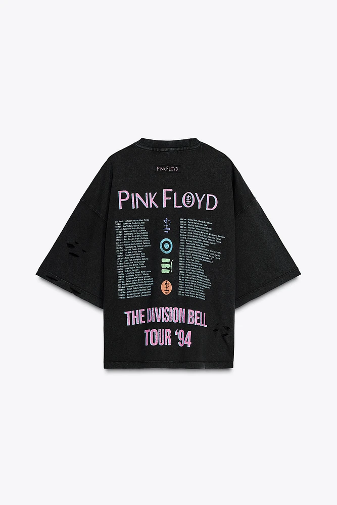 T-SHIRT EFFET DÉLAVÉ PINK FLOYD
