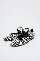 ANIMAL PRINT BUCKLE BALLET FLATS