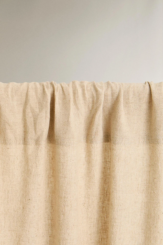 MEDIUM OPACITY FADED LINEN CURTAIN