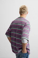 STRIPED JACQUARD T-SHIRT