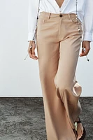 PANTALON LARGE À TAILLE HAUTE