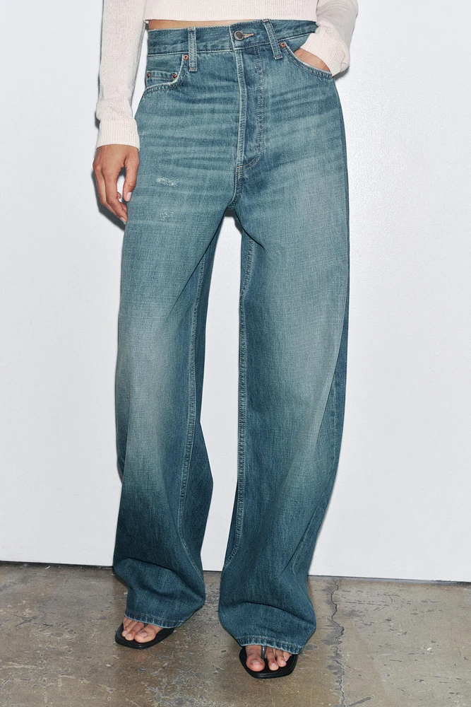 ZW COLLECTION RELAXED MID-RISE JEANS