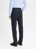 Plain wool suit pants