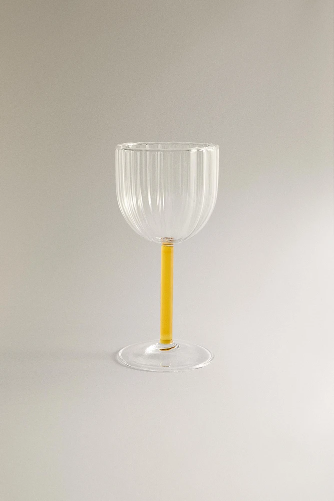 BOROSILICATE GLASS WITH COLORED STEM
