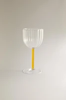 BOROSILICATE GLASS WITH COLORED STEM