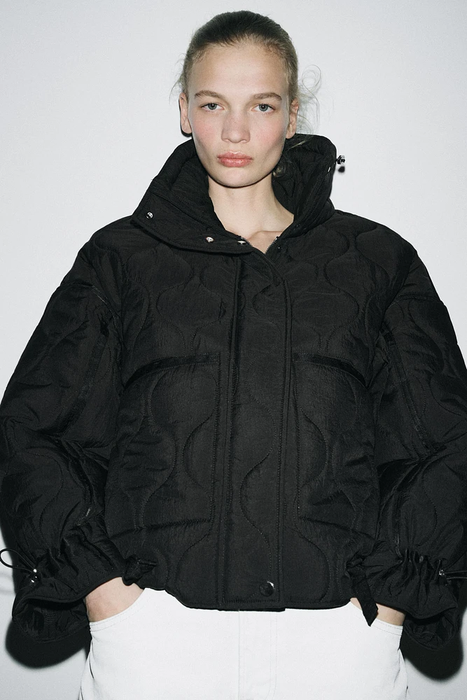 ZW COLLECTION QUILTED WATER REPELLENT JACKET