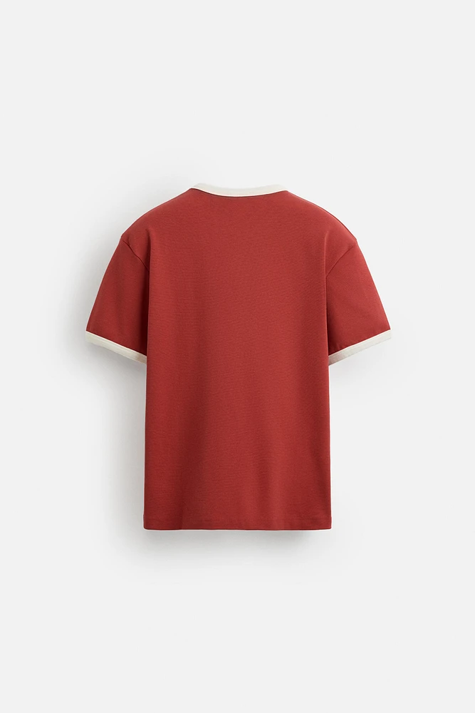 RIBBED GUITARRICADELAFUENTE TEXT T-SHIRT