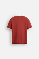 RIBBED GUITARRICADELAFUENTE TEXT T-SHIRT