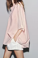 CHEMISE CAPE OVERSIZE RAYURES ZW COLLECTION