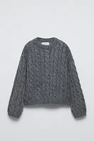 CABLE KNIT SWEATER