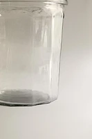 CLEAR GLASS TEALIGHT HOLDER