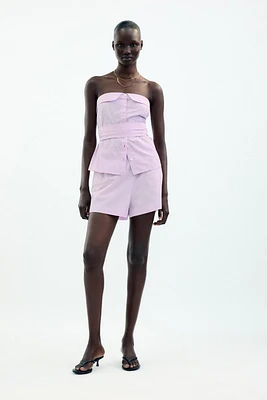 SHORT À RAYURES