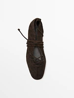 Ballerines imprimé nouées