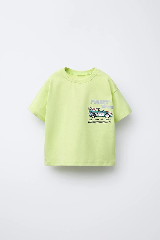 T-SHIRT IMPRIMÉ VOITURE