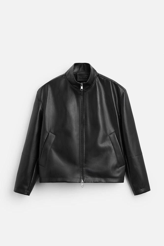 FAUX LEATHER JACKET