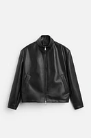 FAUX LEATHER JACKET