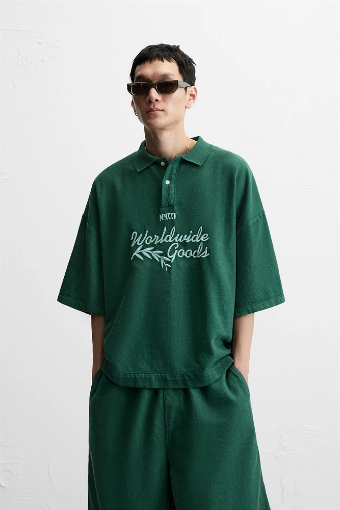 POLO BOXY FIT BRODÉ