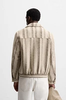 TEXTURED STRIPE JACKET