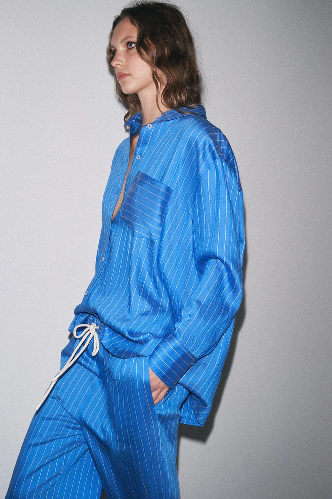ZW COLLECTION OVERSIZED STRIPED SHIRT