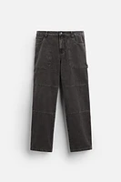 SEAM DETAIL CARPENTER PANTS