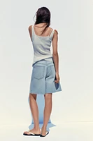 TRF A-LINE MID-RISE DENIM SHORTS
